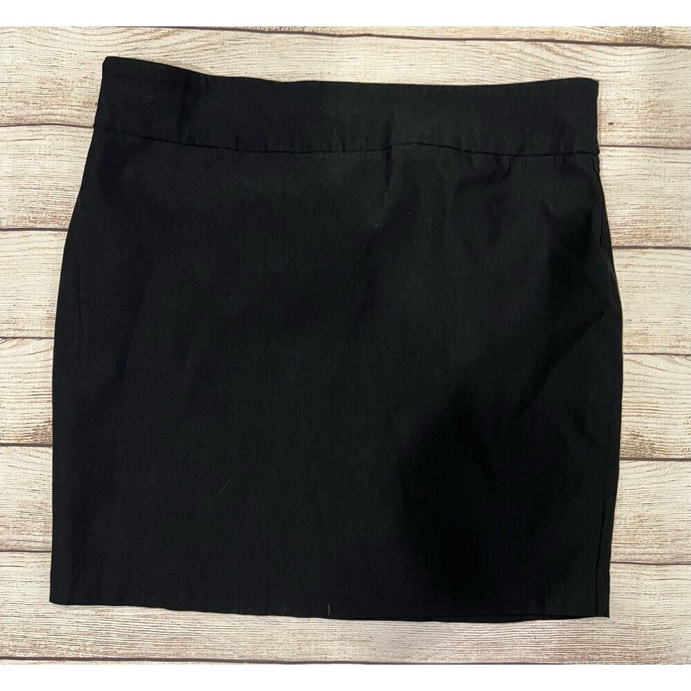 Rekucci Women’s Black Pull On Stretch Casual Mini Spandex Blend Skirt Size Large